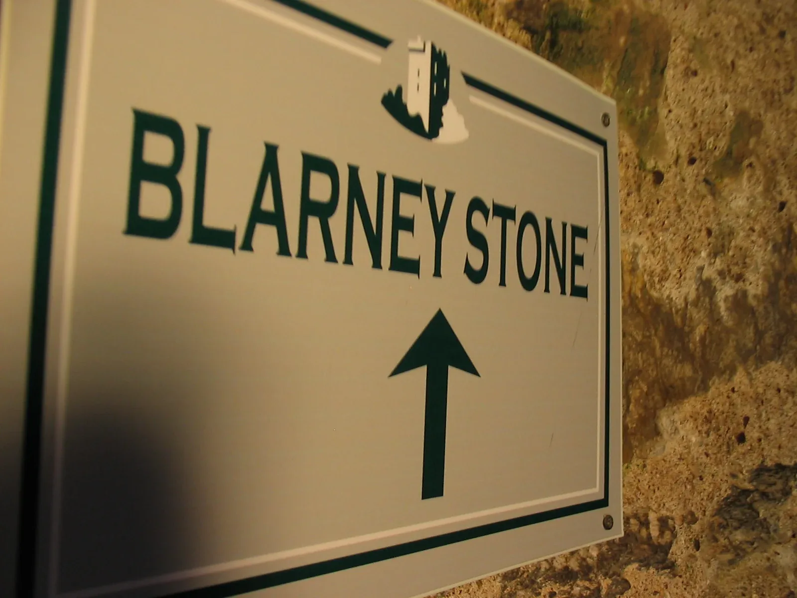 O caminho para a Blarney Stone, castelo de Blarney, Junho de 2008