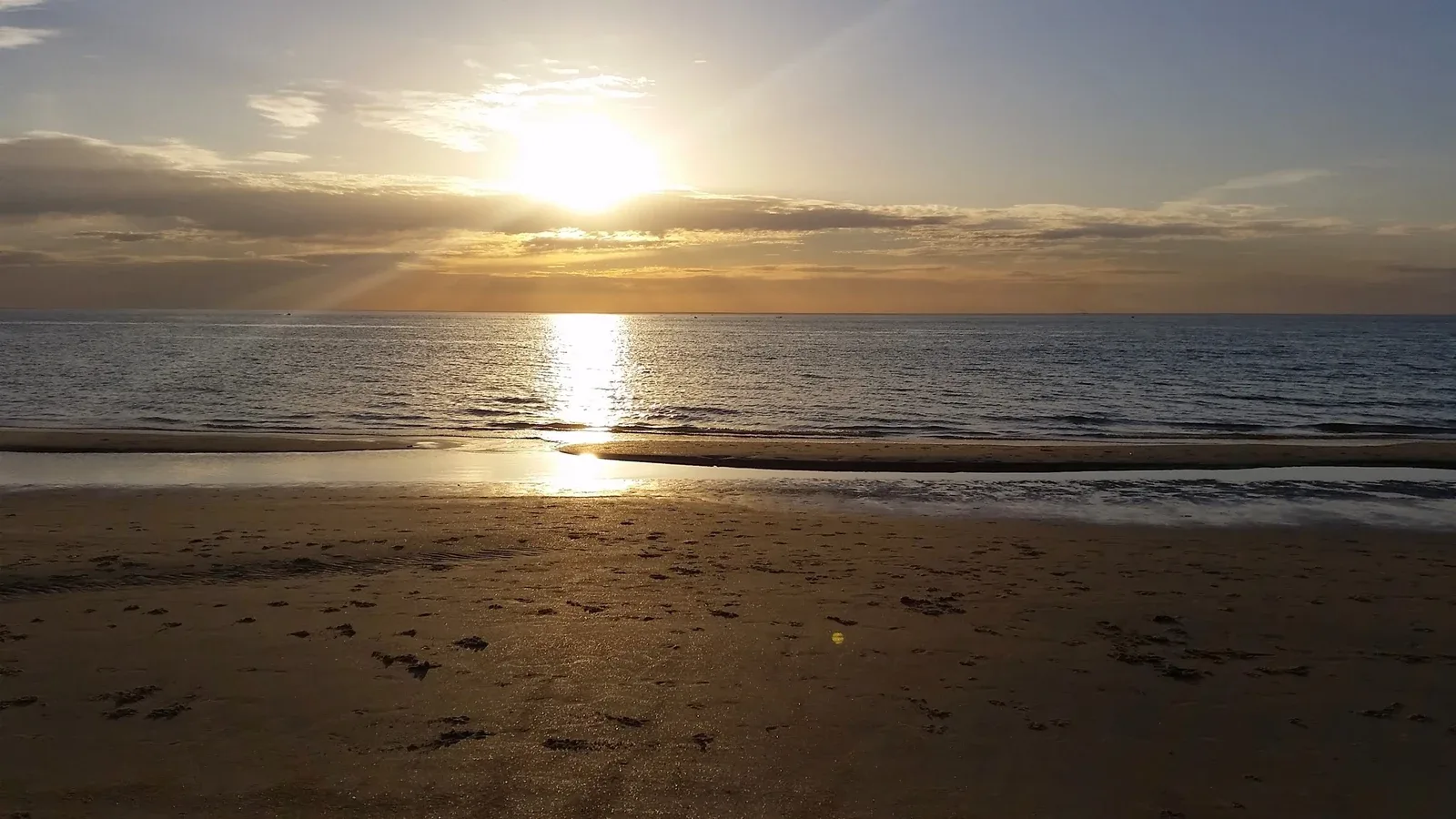 Pôr do sol em Seaford, Novembro de 2014