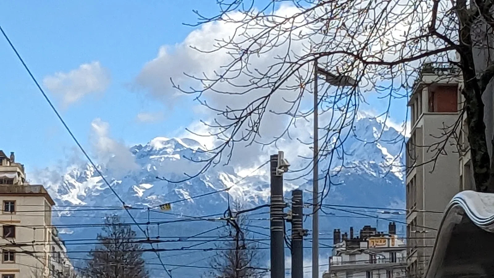 Neve nas montanhas, Grenoble, Março de 2023