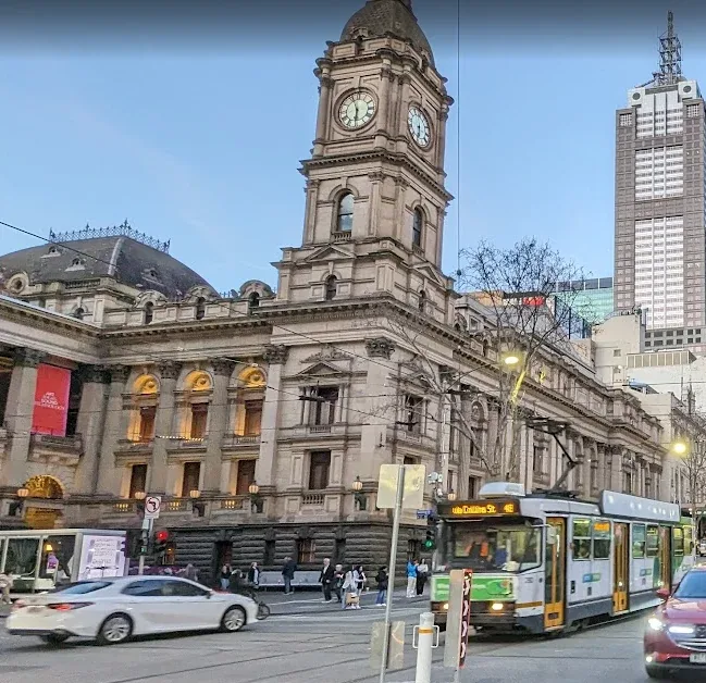 O centro de Melbourne